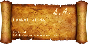 Laskai Alida névjegykártya